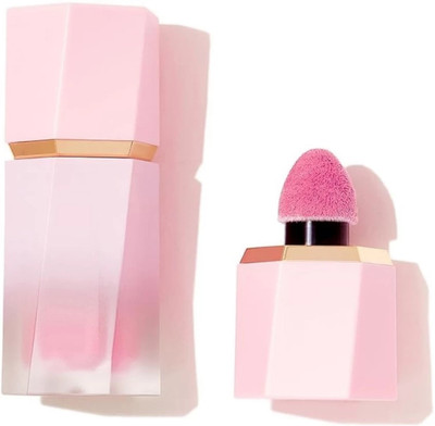 AFARAXIA New Soft Cream Blush Makeup Liquid Blush for Face Cheeks Weightless Long-Wearing(Drack pink)