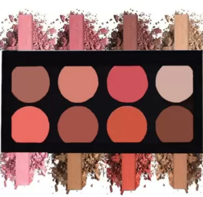 feelhigh Matte Blusher with Highlighter and Contour Palette (Shade-02)(Multicolor)