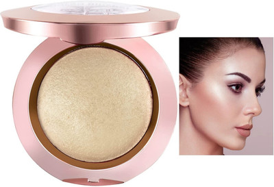 Arcanuy Long lasting best matte & shimmer finish baked blush(gold)
