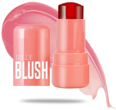 MYEONG Cooling Water Jelly Tint Blush Stick, Multi-Use Cheek and Lip(Pink)