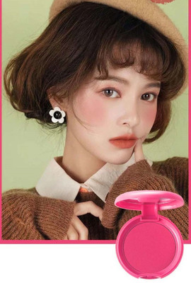 tanvi27 MultiUse Matte Finish Pink Blusher with Mirror and Brush(Pink)