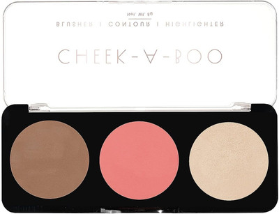 muphin trading company Cheek- A- Boo Face Palette With Blusher, Contour And Highlighter[shade-2](CHEEK-A-BOO)