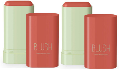 ADJD Combo 3 in 1 Cheeks Lips Eyes Moisturing Face Blush Multi-Use For All Skin(coral orange)