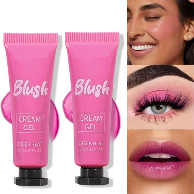 Emijun Lightweight,Long-lasting,Easy To Use for Cheeks & Lip(berry flme)