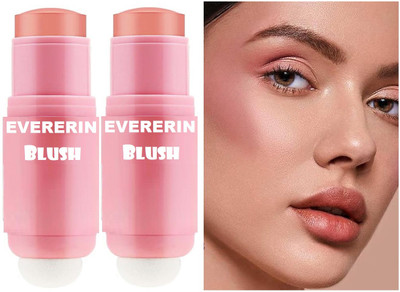 EVERERIN High Pigmented Long Stay Soft Touch Blush Stick(Soft Peach)