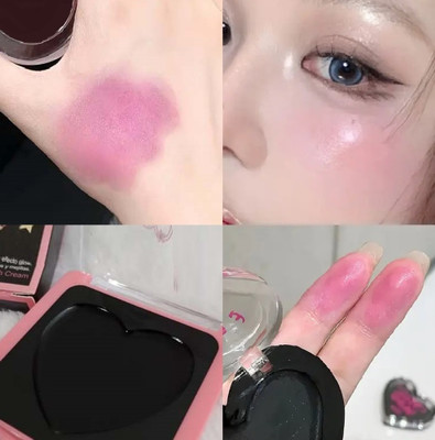 MYEONG Magical Temperature Change Blush Cream For Cheeks Eyes And Lips Tint Makeup(Black)
