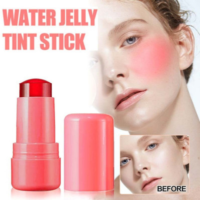 WOONGMI Waterproof Makeup Lip Tint Jelly Blush Stick Multi-Use Cheek and Lip Blush(Spritz)