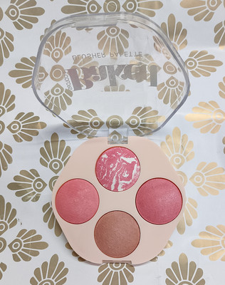 luzimaisa Backed Blusher Palette with Shimmer Highlighter and Contour for Face & Cheek(Multicolor)