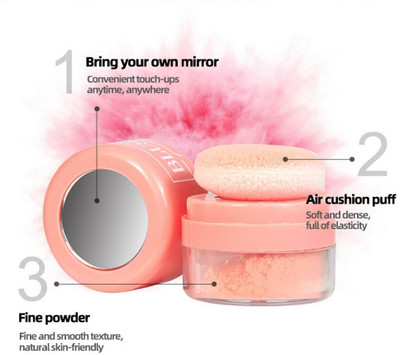 tanvi27 New Long-lasting Oil-control Facial Multi-Function Blusher Powder(ORANGE)