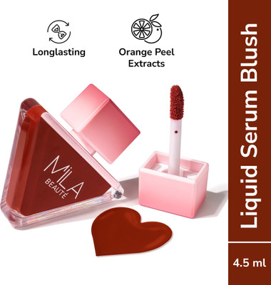 MILA BEAUTÉ Pookie Serum Blush I Soft Matte Finish I Highly Pigmented No Dryness or Patches(Gummy Bear)