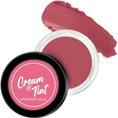 MYEONG 3-In-1 Lip & Cheek Tint Strawberry Sizzle Matte, Smooth & Blendable Lip Balm Strawberry Sizzle(Pack of: 1, 10 g)