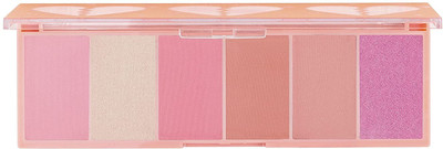 THTC New shimmer & matte highlighter & blush 3 in 1 blush palette(MULTI COLOR)