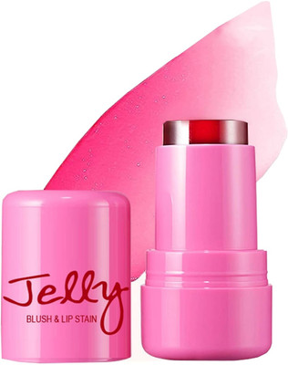 MYEONG Cooling Jelly Tint Sheer Moisturizing Lip and Cheek Jelly Blush Stick(Red)
