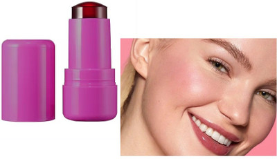 tanvi27 New Jelly Blusher Stick, Multi-purpose Lip and Cheek Color Stick, Jelly Texture(RED)