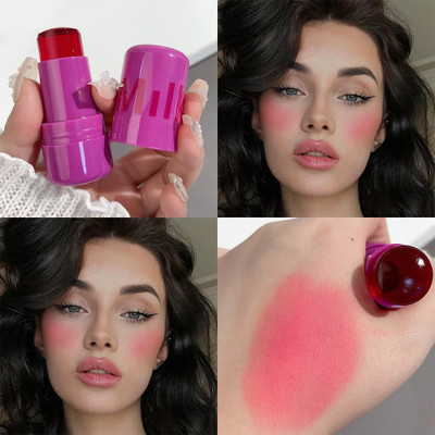 MYEONG Multi-Use Cooling Water Jelly Tint Blush Stick,Cheek and Lip(Pink)