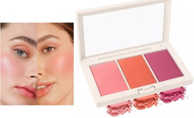 LILLYAMOR Prefect 3 in 1 Cheek Touch Blusher Palette Pack Of 1(Multicolor)