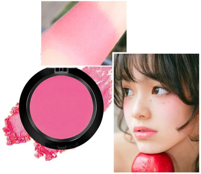 REIMICHI New Lightweight Velvet Touch Deep Pink Blusher with effortlessly and Long Stay(Deep Pink)