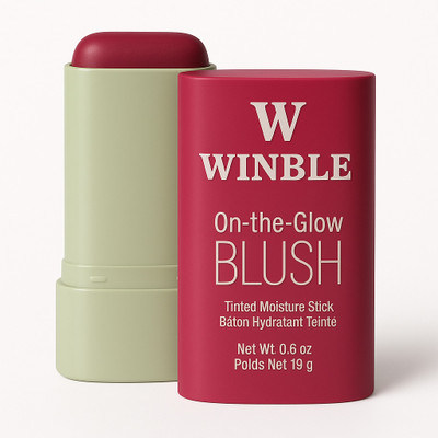 Winble Natural Glow Ruby Blush by On The Glow | Matte Finish, Long Lasting - 19 gm(RED)