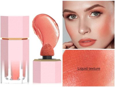 Vyomiris Best Liquid Blush Waterproof Blusher Soft Cream Makeup(ORANGE)