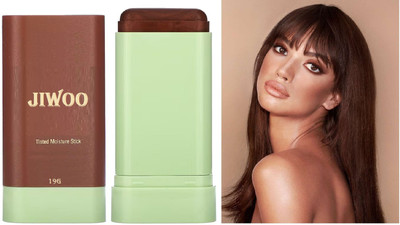 Jiwoo Blush Stick - Hydrating Eyeshadow & Lipstick Applicator(BROWN)