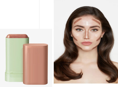 AFARAXIA Key Blusher Multi-Use Makeup Blush Stick(brown)