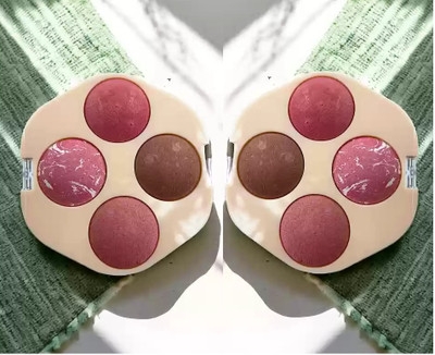 Latixmat Cheeks 4 color matte blusher palette + face make up blusher palette Combo(Multicolor)