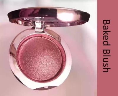 DARYUE Silky pigments for long lasting shimmer look | Baked Blusher(Dark Pink)