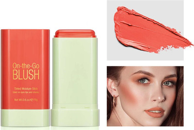 nn natural color shade best creamy new stick blusher perfect pack of 1(CORAL ORANGE)