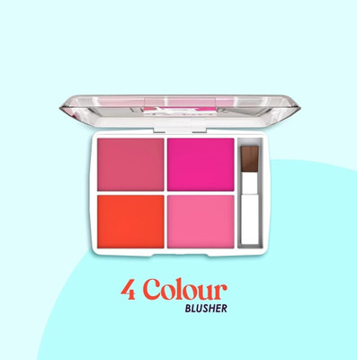 FRAILENO 4 in 1 bluhser Professional Cheek Blush Powder Matte Blusher(MULTICOLOR)