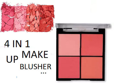 winry BEST MAKEUP 4 IN 1 BLUSHER PALLETE FOR GLOWING FACE MAKEUP(MULTICOLOUR)