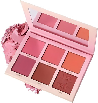 NYLI Professional Highly Pigmented & Long-Lasting 6-Color Makeup Blush Palette(Multicolor)