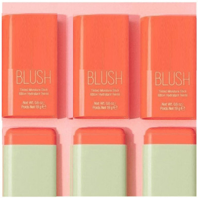 Emijun Blush Stick Long-lasting Formula creamy texture buildable formula(orange)