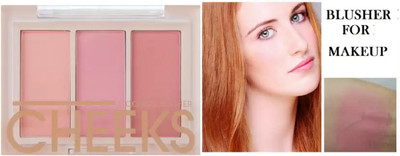 LILLYAMOR 3 in 1 blusher, highlighter, contour combo palette glow & glam(MULTICOLOR)
