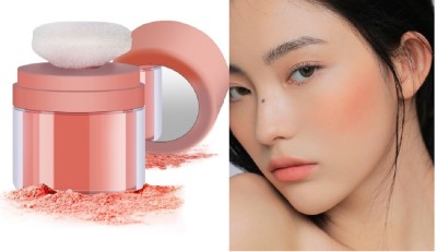 Emijun Highly Pigmented Blush Makeup Easy to Blend Makeup Blush(peach)