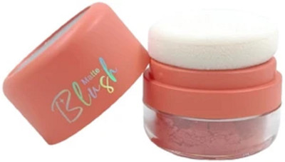 GABBU Puff Blush Buildable & Blendable With Puff Applicator & Mirror*6*(peach)