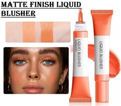 Neycare Highly Pigmented & Easily Blendable Liquid Blusher(Orange)