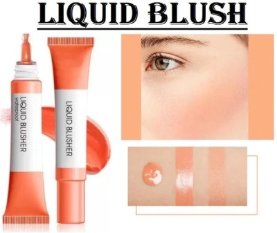 nn liquid blusher water proof long lasting easy to use matte finish look pack of 1(orange)