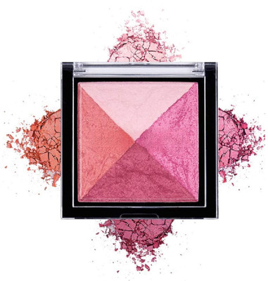 Facejewel Lightweight Baked Blusher and Highlighter with Blends effortlessly Long lasting(Shade-02)