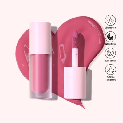MYEONG Makeup Easy Blending Blush Soft Velvet Liquid Blush(Peach)