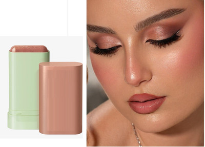AFARAXIA Makeup Blush Stick contor Moisture Stick Shadow Lips Cheek..(brown)