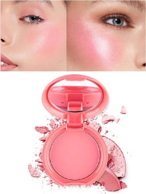 AFARAXIA Matte Lightweight & Long Lasting Blusher Palette for Face Makeup(Neon pink)