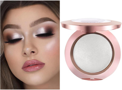 DARVING Face make up shimmery powder baked blusher and face highlight(white)