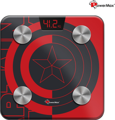Powermax Fitness BCA-130 Marvel Series Captain America Bluetooth Smart Scale BMI Weighing Scale
