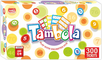 Ankit Toys & Games Tambola Bingo Game | Indoor Board Game Family & Party Entertainment Kitty Party & Fun Board Game