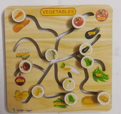 bright mind and edufun VEGETABLES MAZE PUZZLE Educational Board Games