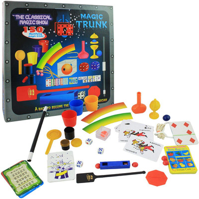 KIDDOZ KREATIONS New Classical Magic Show with 150 Amazing Magic Tricks for Kids Party & Fun Board Game