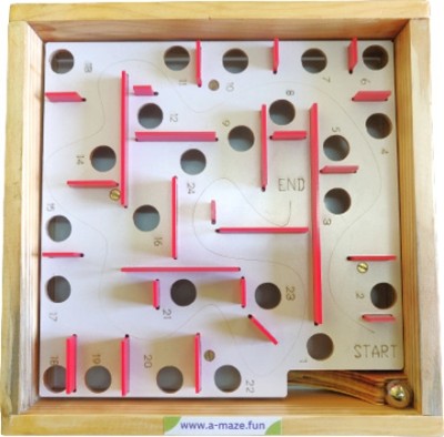 eCNCshop Labyrinth Table Maze Game A-Maze from GREA for Kids and Adults - Party & Fun Board Game