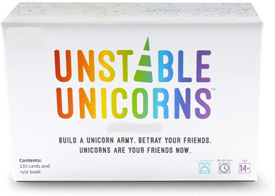 AweStuffs Unstable Unicorns Card Game and Party Game for Adults and Teens Strategy & War Board Game