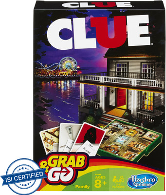 HASBRO GAMING Clue Grab & Go Game Strategy & War Board Game