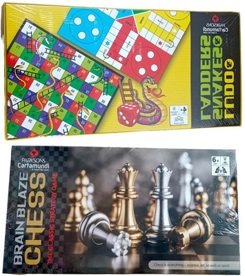 Parksons combo Chess| LUDO | Snakes N Ladders Game Strategy & War Games Board Game Party & Fun Board Game